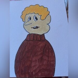 Charming Cartoon Character Art Print